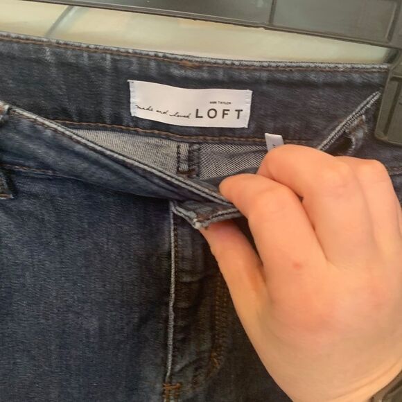 Loft Dark Wash Curvy Skinny Jeans - Picture 5 of 8